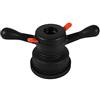 Estink Dado a Sgancio Rapido per Equilibratrice Ruote 40mm | Passo 3mm, In Plastica, Include Distanziale e Anello Gomma