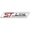 Generico Adesivo con logo distintivo del bagagliaio ST Line in metallo 3D(Matt silver)