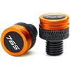 PNJDHGJFT Coprivite per specchietto retrovisore moto Per Triumph Street Triple 765 RS/S/R 675 Trident 660 Tiger 900 GT 800 1200 CNC Copri Bulloni Per Specchietti Moto(Orange 765)