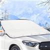 AUXHCYL Parasole Auto Parabrezza, Copertura Pieghevole Impermeabile, Protezione Anti Neve Ghiaccio Gelo UV Polvere, Protezione 4 Stagioni, Telo Copri Parabrezza Magnetico per Auto SUV, 116 x 160cm