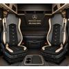 Generisch Coprisedili adatti per Mercedes Benz Actros MP4 Euro 6 2009-2019, 1+1, in pelle/alcantara, colore: nero con beige