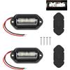 Maoggha 2 luci per targa a LED da 6500 K, 12/24 V, luci per targa a LED, Can Bus integrato, impermeabile e resistente agli urti, per camper, furgoni, camion, SUV, rimorchi, roulotte