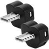 DAJASD 2PCS Illuminazione Atmosferica USB Type-C, Mini USB LED RGB a 8 Colori, Illuminazione Per Interni Auto Con Modalità Selezionabili, Adatte Per Auto, Laptop, Camere Da Letto E Campeggio