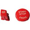 Vidonergy Tasto M rosso + copertura di avviamento motore per BMW E90 E92 E93 per m3 - ABS coprivolante, montaggio diretto, decorazione interruttore interno