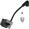 Latuwa 2501009R Bobina di accensione per Oleo-Mac 300 350 400 450 460 720 722 726 722S DB26 8200 8260 Efco PA1030 PA1040 Stark 25 25TR MTL300MTL40 OS255 SA18 Sparta 25D 250 26 26S 26TR 2500 26 TS33
