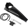 XMMT Nero Tank Dash Oil Combustibile Console Copertura Pannello + Gas Serbatoio Copertura Per Harley Street Glide FLHX Road Glide Electra Glide 2008-2023