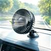 HUIKUANGEU Ventilatore Auto 12V,Ventilatore di Raffreddamento | Ventilatore per Auto,Elettrico 360 Rotante 3 Velocità,con Forte Base a Ventosa,per Auto,Camion,SUV,Camper