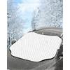 Csuntikulo Copertura Parabrezza Auto Inverno 193 x 157 x 126 cm con 5 Magneti, Protezione Antighiaccio contro Neve e Gelo, Telo Parabrezza Magnetico con Custodia, Accessorio Invernale per Auto e SUV