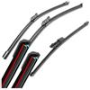 MUYTLBNR Tergicristallo Per VW Per Polo 6R Per Hatchback 2009-2017 2013 2014 2015 2016 Auto Tergicristallo Anteriore Spazzole Posteriori