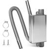 Opaltool 24 mm Silenziatore Scarico, Silenziatore per Tubo di Scarico con Tubo di Scarico da 60 cm per Tubo di Scarico da 25 mm
