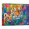 Trefl Premium Plus Quality - Puzzle Tea Time: Tigri nella giungla - 500 pezzi, serie di immagini nostalgiche dipinte, perfetta combinazione dei pezzi, per adulti e bambini dai 10 anni in su