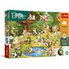 Trefl - La famiglia Treflik, Cerca e trova - Il mondo dei gatti - 100 pezzi - Puzzle colorati Cerca e trova, intrattenimento creativo, divertimento per bambini dai 5 anni in su