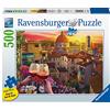 Ravensburger - Puzzle Vino al Tramonto, 500 Pezzi, Puzzle per Adulti e Ragazzi, Idea Regalo per Lei o Lui, 70x50 cm, Esclusiva Amazon