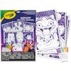 Crayola K-Pop Demon Hunters Pagine da Colorare Fuzzy Grandi, 4 Fogli Vellutati Viola con 10 Pennarelli Super Tips, Arte Tattile, 6+