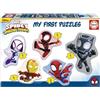 Educa - Set di 5 puzzle progressivi da 3 a 5 pezzi per imparare con diversi livelli di difficoltà I My First Puzzle di Spidey. Raccomandato per 24 mesi (19952)