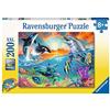 Ravensburger Puzzle per bambini Ravensburger - 12900 abitanti dell'oceano - puzzle subacqueo per bambini dagli 8 anni in su, con 200 pezzi in formato XXL