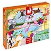 Janod - Puzzle tattile Bambini 20 Pezzi "Una Giornata allo Zoo" - 7 Pezzi in Tessuto - Gioco Educativo e Sensoriale - Tattile, Sviluppo Motricità fine e Concentrazione - da 2 Anni in su, J02774