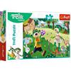 Trefl - La famiglia Treflik, Giornata attiva - Puzzle 30 elementi - Puzzle colorati con i personaggi delle fiabe della famiglia Treflik, divertimento per bambini dai 3 anni in su