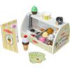 Melissa & Doug Banchetto dei Gelati - Gelateria in Legno, Giocattolo Gelato Finto, Gioco di Imitazione Montessori, Regalo per Bambini e Bambine, 3+ Anni