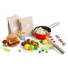 HABA Creative Play Fresh Box - Cibo giocattolo in legno e tessuto, con biglietti di ricette per cucinare, accessori per cucina giochi e negozi - a partire dai 3 anni - 2012310001
