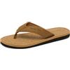 Gyios Infradito Uomo Pu Cinturina Eva Flip Flops, Sughero Textured Morbido Antiscivolo Tanga Sandali Per La Spiaggia Strada All'aperto Ogni Giorno Indossamento Estivo-kakhi-43