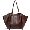 WANWEN Borsa Tote Pelle Donna, Borsa da Donna a Mano Grande, Tote bag, Borsa Shopper, Borsa a Spalla Capiente per Università, Ufficio, Viaggi, Shopping, Scuola, Lavoro