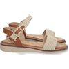shoes&blues.es Sandalo Basso da Donna, Comodo, con Tomaia in Juta, Tallone Aperto e Chiusura con Fibbia.