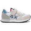 SUN68 Sneaker Bambino Boy's Jaki Solid in Nylon e Suede Z36315K