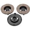 Hoover 09502576 Cuscinetti per Lucidatrice Pavimenti, 3 Pezzi