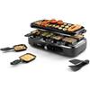 Philips Raclette Grill 3000, 2 in 1, Controllo della temperatura, 1400W | Griglia raclette per 8 persone, Ampia superficie di cottura, 8 pentolini, Rivestimento antiaderente, Senza PFAS (HD6412/95)