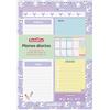 Back2Fun Miquelrius - Agenda giornaliera verticale Back2Fun, dimensioni 150 x 220 mm, planner senza tempo A5, incollaggio, 60 fogli, 4 layout di pagine, carta 90 g/m², spagnolo