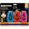 Bostitch Office Twist-N-Sharp temperamatite manuale, doppio foro, confezione da 3, blu, arancione, rosa (PS2-ASST-3PK)