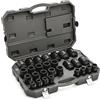 GEARWRENCH Set di chiavi a bussola metriche a 6 punti, attacco da 3/4, 28 pezzi, 19 mm-50 mm, 84033