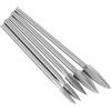 UKCOCO 5 Pezzi Punte per Incisione per Falegname, Set 2-6 MM | Taglio Fine per Incisione e Fai da Sul Legno, Forte Durezza, Colore Argento, Cinque Misure Incluse