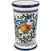 CERAMICHE CALTAGIRONE Portaombrelli in Ceramica di Caltagirone Melograni con Ornato Blu - H 53 cm
