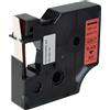 vhbw Cassetta nastro compatibile con Dymo 5000, 2000, 5500, 1000+, 1000, 4500, 3500 etichettatrice 7m x 9 mm nero su rosso