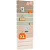 Lifewit Bacheca Memo 12 Pezzi, 45x10 cm, 80 Puntine, Lino crepuscolo | Alternativa alla bacheca in sughero, con fissaggio adesivo senza fori, per bacheca da parete, ufficio, camera e cucina