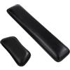 Zoriena Poggiapolsi per Tastiera e Mouse Set 2 Pezzi, Supporto Ergonomico in Memory Foam con Rivestimento in Pelle Sintetica PU, Base Antiscivolo, Cuscino Appoggio Polsi per Ufficio e Gaming (Nero)