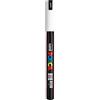 Posca Uni-Ball 181701 - Marcatore POSCA con punta calibrata, bianco | Pennarello con inchiostro a base d'acqua a pigmenti, coprente, per quasi tutte le superfici, punta sostituibile