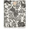 Doodlream Custodia per libro con rosa e coniglietto schizzo, 27 x 22 cm / 10.6x8.7in, protezione imbottita per lettere, lavabile, con coniglietto botanico, regalo per amanti dei libri