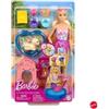 Mattel Barbie Piscina Dei Cuccioli Playset Bambola Con Cagnolini JBF35 di Mattel