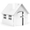 FOLDZILLA Casetta giocattolo XXL 1,2 x 1,15 x 1,13 m Casetta di cartone - Casetta giocattolo bianca