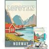 JIANGENNF Puzzle da 1000 pezzi per ragazzi, Isole Lofoten, Norvegia, gioco rompicapo, taglio di precisione, compleanno e Natale 50x75cm