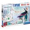 Clementoni - 25716 - Supercolor Puzzle - Double Face Coloring - Disney Frozen 2-104 pezzi - Made in Italy, puzzle da colorare bambini 6 anni+