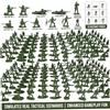 Lawnrden Soldatini dell'Esercito da 200 Pezzi, soldatini Giocattolo, Figure degli Uomini dell'Esercito da 200 Pezzi - 12 Pose, Mini Figure in plastica, Colori Marrone e Verde