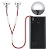DIELOVEHUA Luci LED in Miniatura, Mini Luce LED, Micro Luci LED, Luce LED Piccola, Mini Luci Doppie con Porta Batteria AA, per Vetrine Casa Delle Bambole DIY Miniatura Modello Casa dei Giocattoli