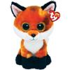 Ty Beanie Boos - Meadow il Volpino Arancione con Occhioni Dorati Glitter, il Peluche con gli Occhi Grandi Scintillanti - 28 Cm - T38012