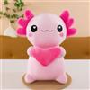 Tikwisdom Axolotl - Peluche a forma di salamandra, 30 cm, con simpatici animali di peluche, morbido peluche di salamandra, regalo di compleanno per bambini