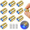KATELUO Mini luce LED, 10 PCS Luce LED Piccola con Batteria, Lucine LED Piccole, Mini Illuminazione a LED per Vetrine, Case delle Bambole, Decorazioni per Feste, Lavori Fai da Te，Blu