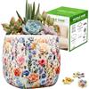 VELAJA Vaso da Pianta Puzzle 3D da Costruire, 96 Pezzi Vaso Fai da Te a Doppio Strato, Puzzle 3D per Adulti per Piante Grasse e Cactus, Decorazione per la Casa